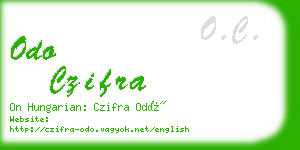 odo czifra business card